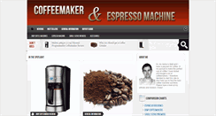 Desktop Screenshot of coffeemakerandespressomachine.com